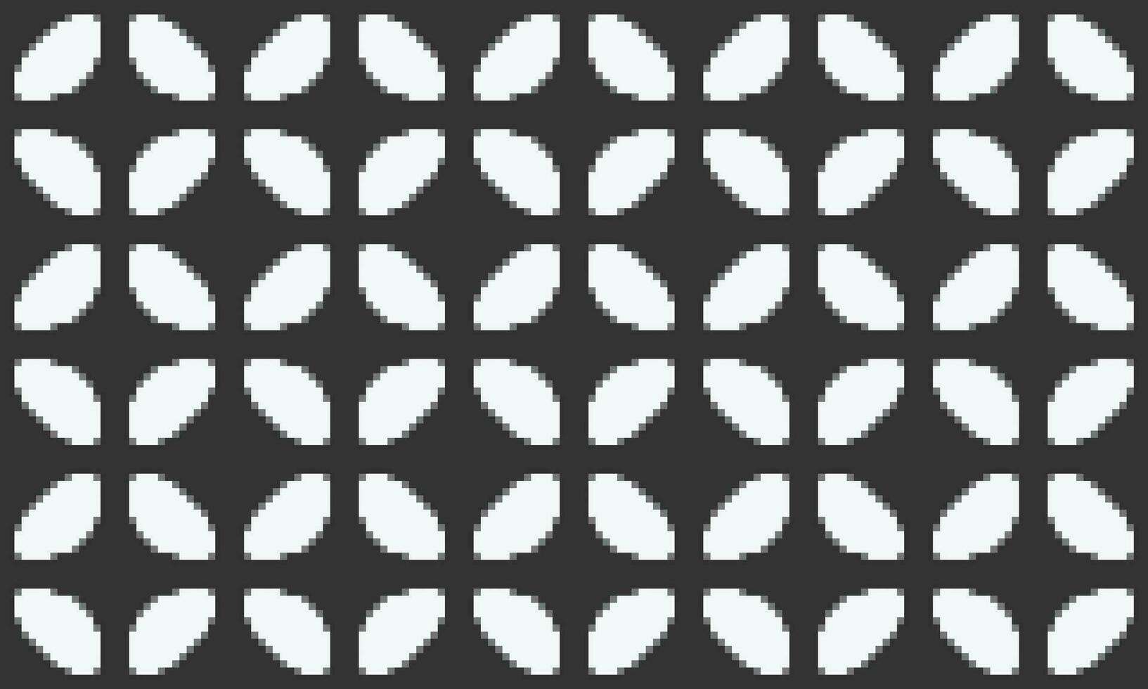 black and white seamless pattern in pixel art style vector