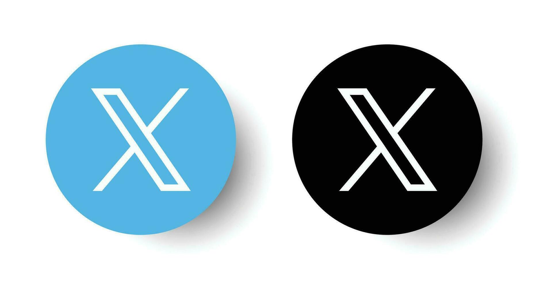 Twitter new logo . Twitter icons. New twitter logo x 2023. Twitter logo. x vector