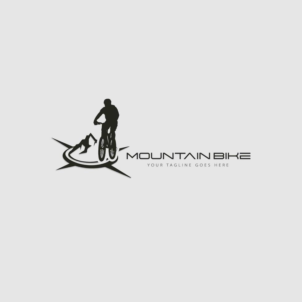 vector logo de bicicleta de montaña