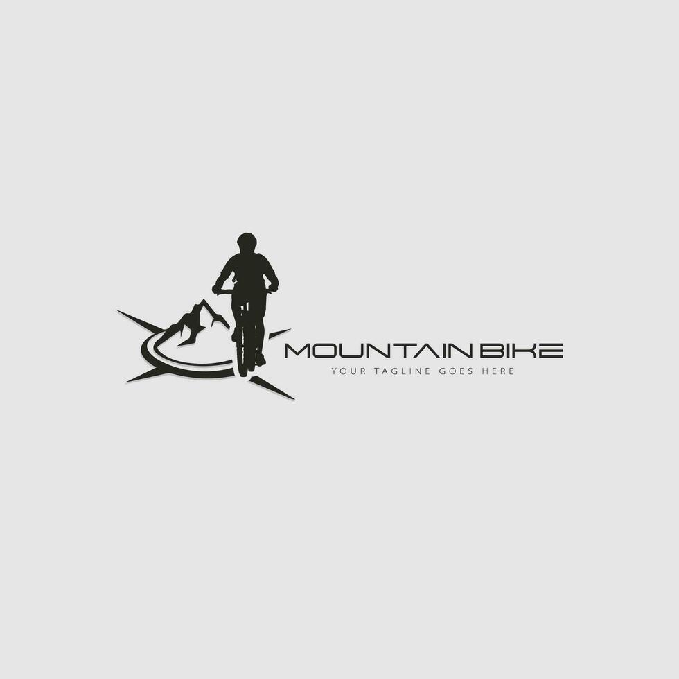 vector logo de bicicleta de montaña