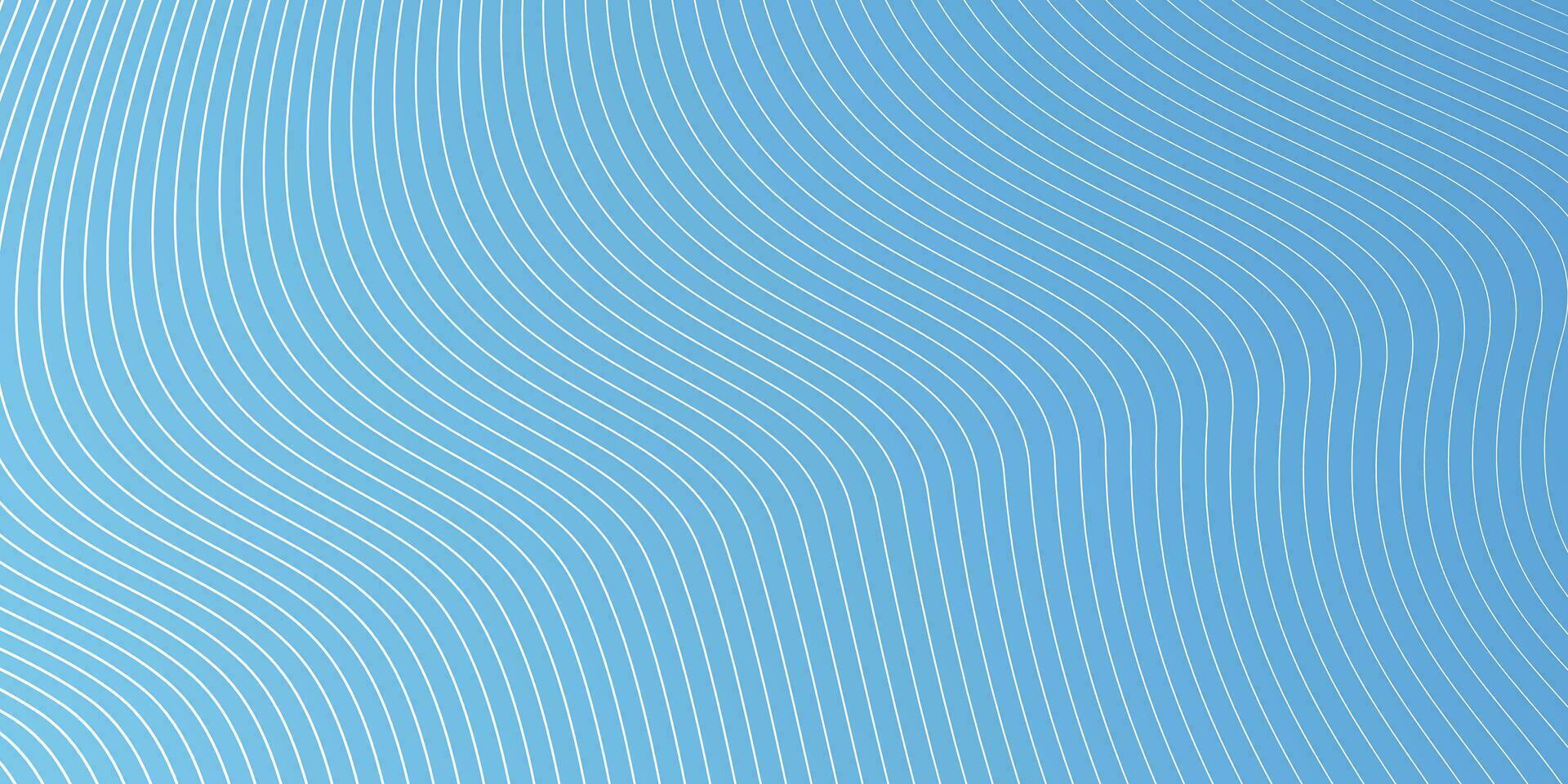 Abstract smooth wave on a blue background. Dynamic sound wave. Design element. Vector illustration.