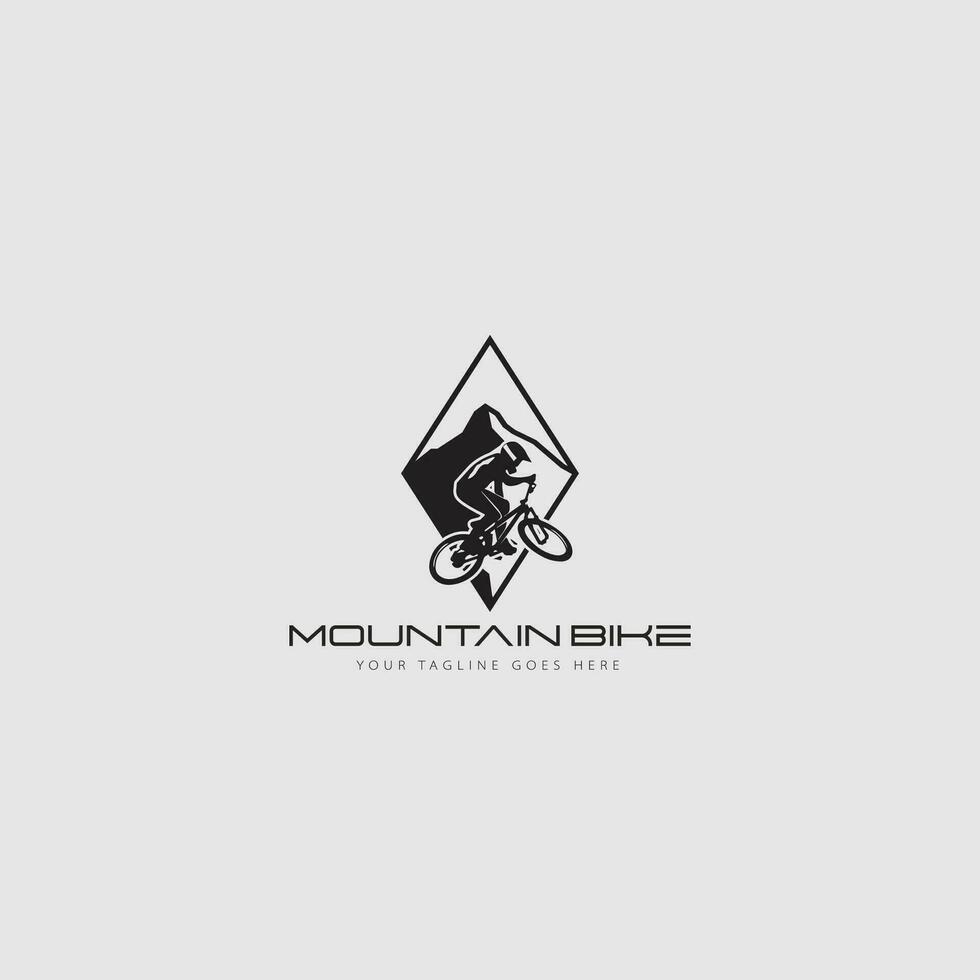 vector logo de bicicleta de montaña