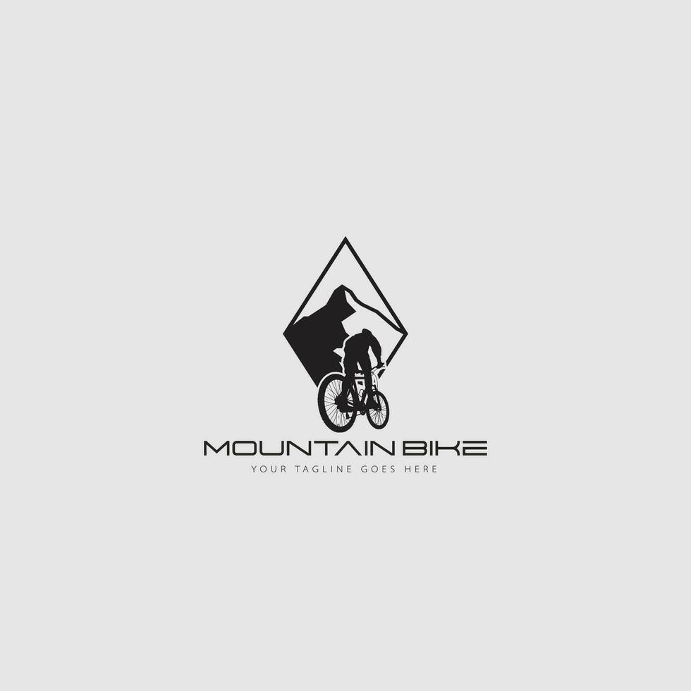 vector logo de bicicleta de montaña