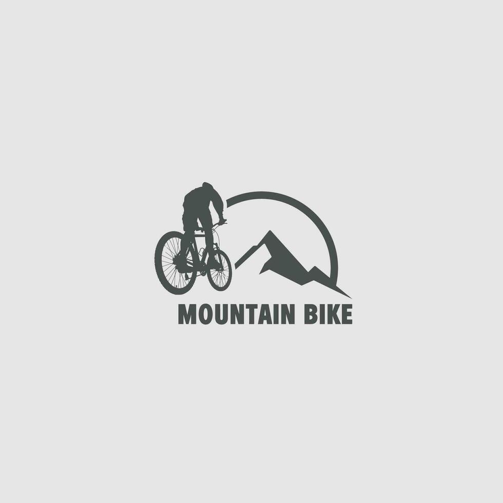 mountain bike logo vector