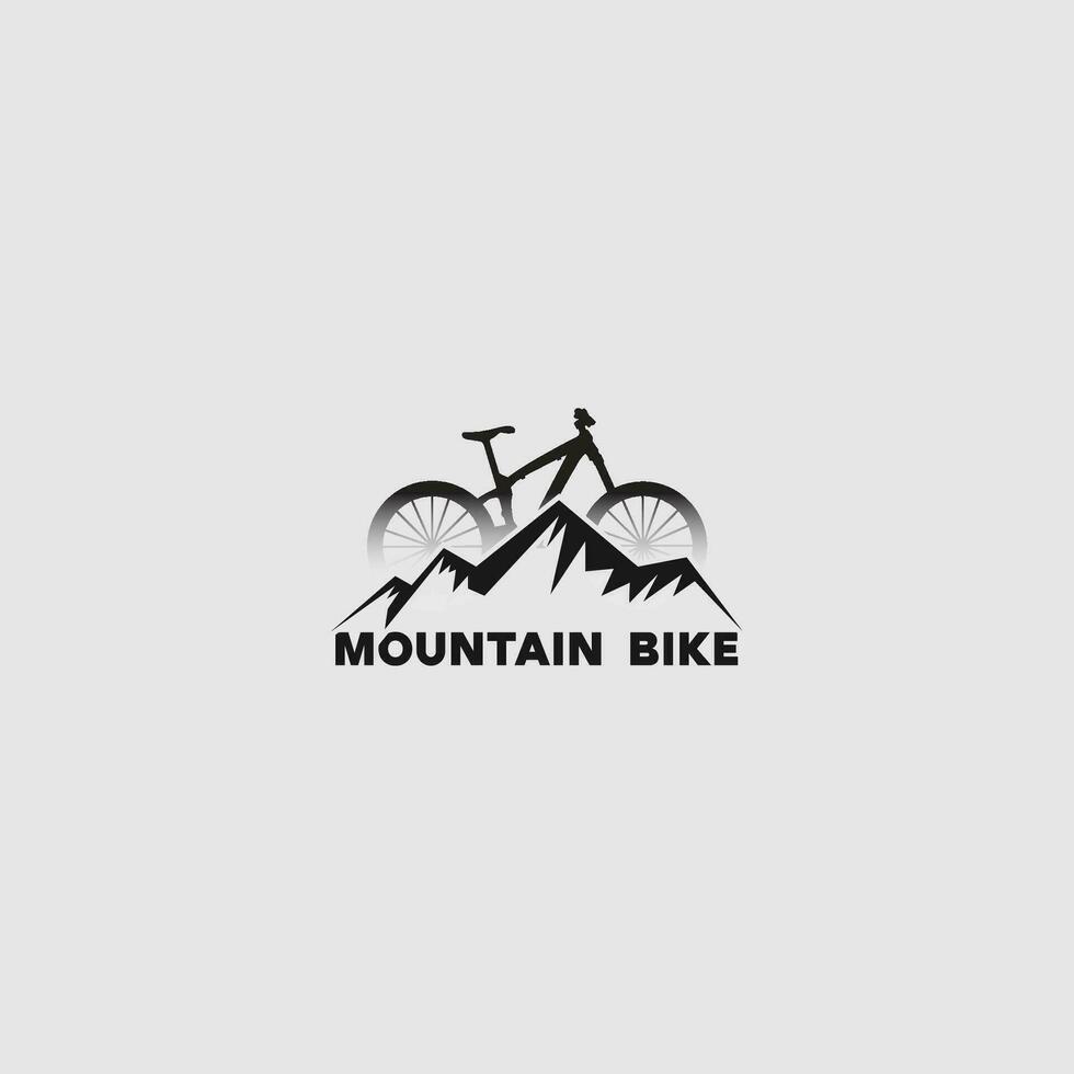 mountain bike logo vector