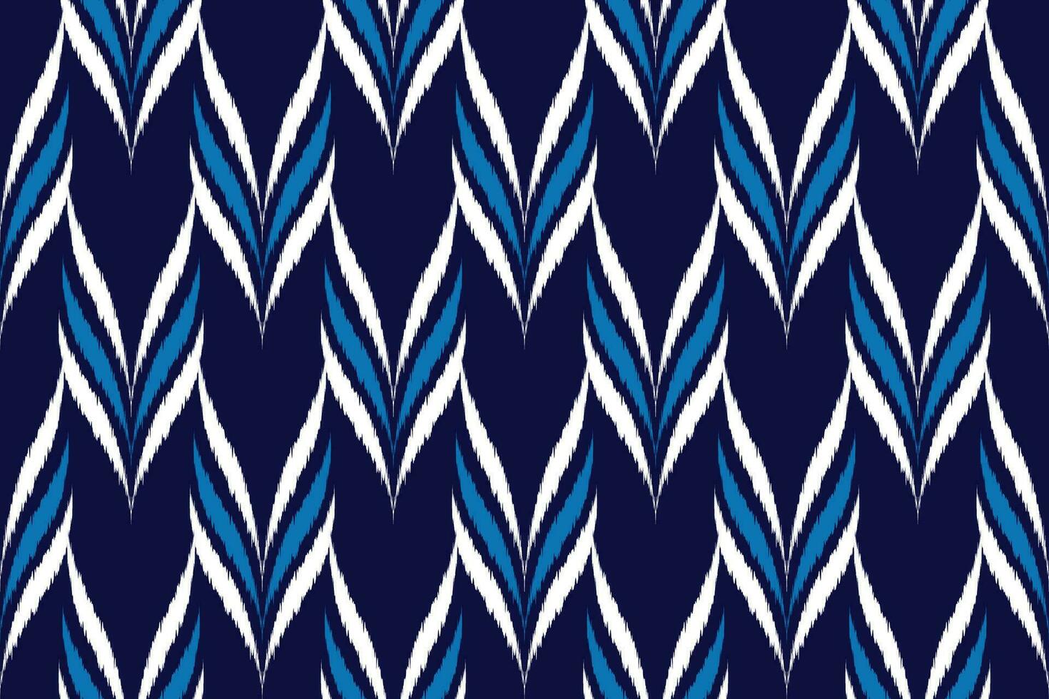 Seamless Kasuri pattern in tribal,folk embroidery. Ethnic abstract ikat art. geometric art ornament print. Design for fabric,clothing,carpet,wallpaper,wrapping,cover,background vector