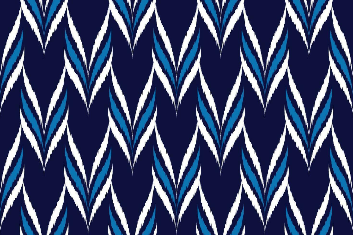 Seamless Kasuri pattern in tribal,folk embroidery. Ethnic abstract ikat art. geometric art ornament print. Design for fabric,clothing,carpet,wallpaper,wrapping,cover,background vector