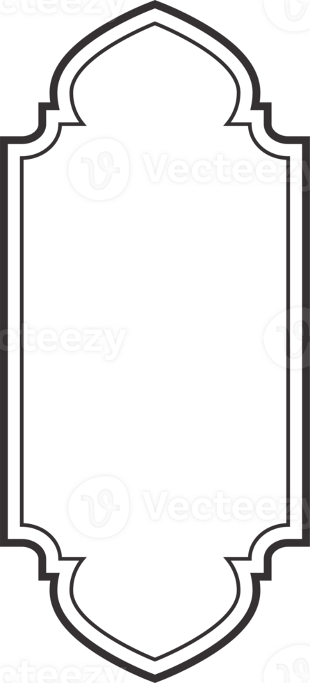 Ramadan telaio forma. islamico finestra e porta icona. Arabo orientale arco. schema arabesco tradizionale modello png