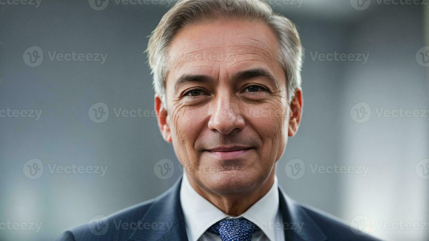 portrait of a smiling businessman .Generative AI photo