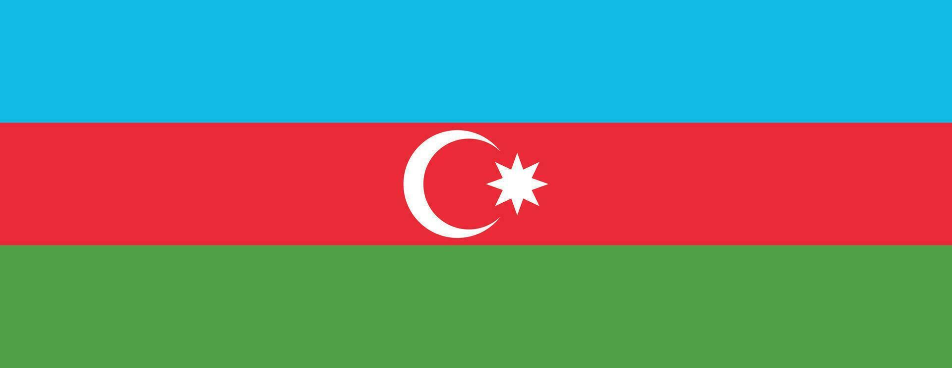 Flag of Azerbaijan . Azerbaijan flag vector isolated on white background