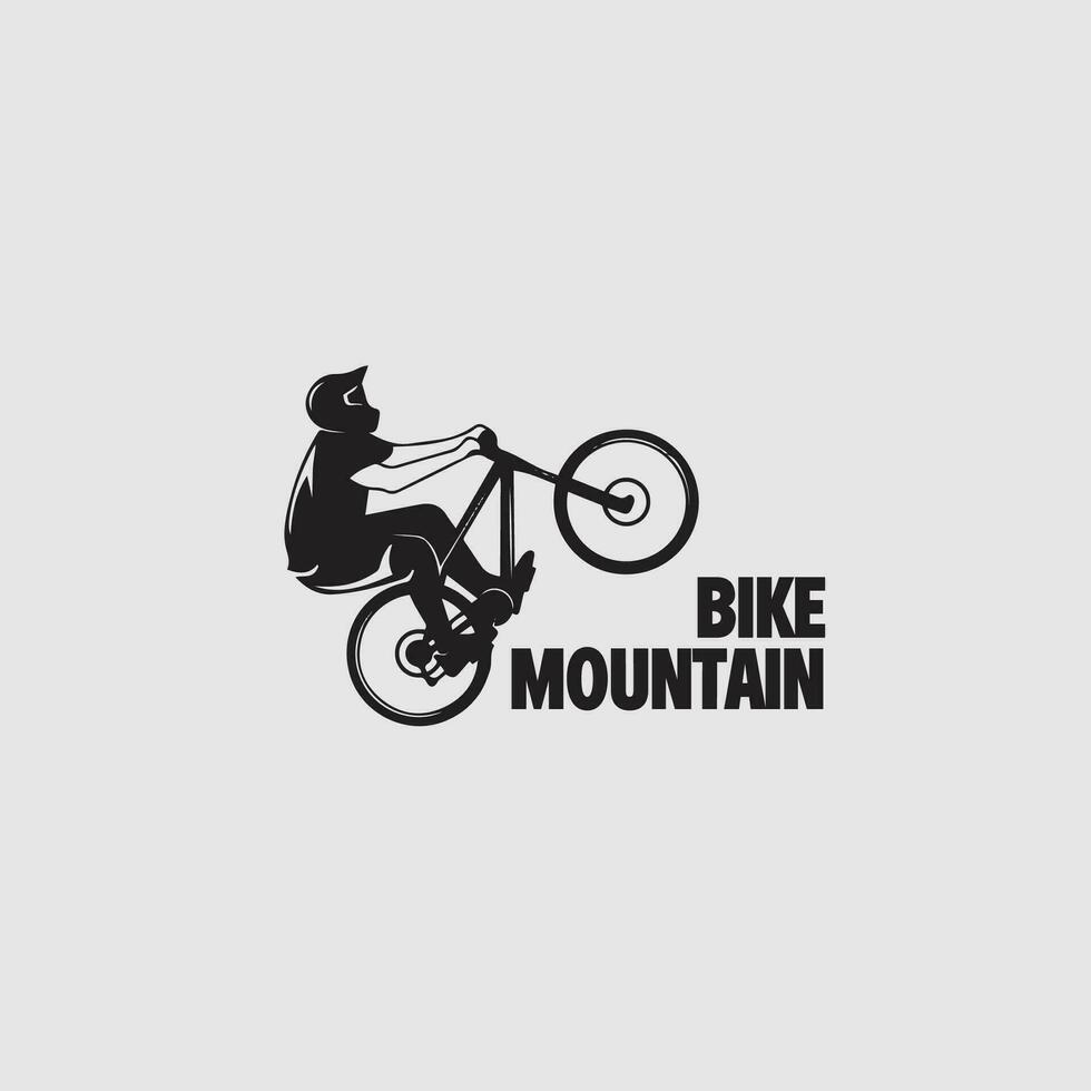 logotipo de bicicleta de montaña vector