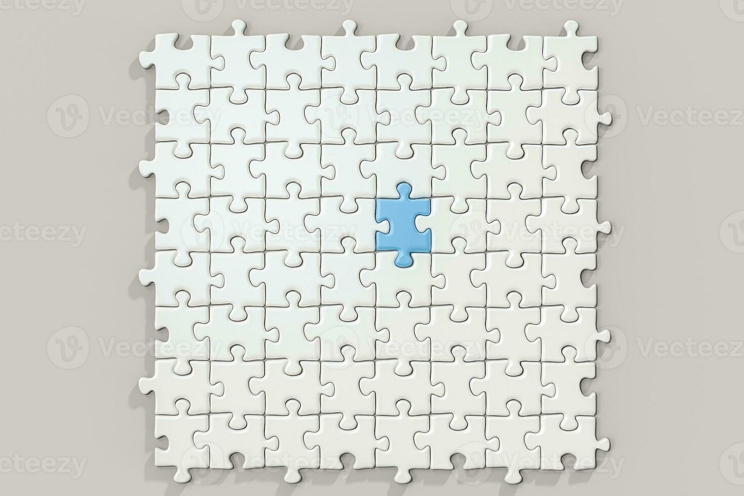 Blank puzzles arranged neatly with white background, 3d rendering. 27881314  Stock Photo at Vecteezy