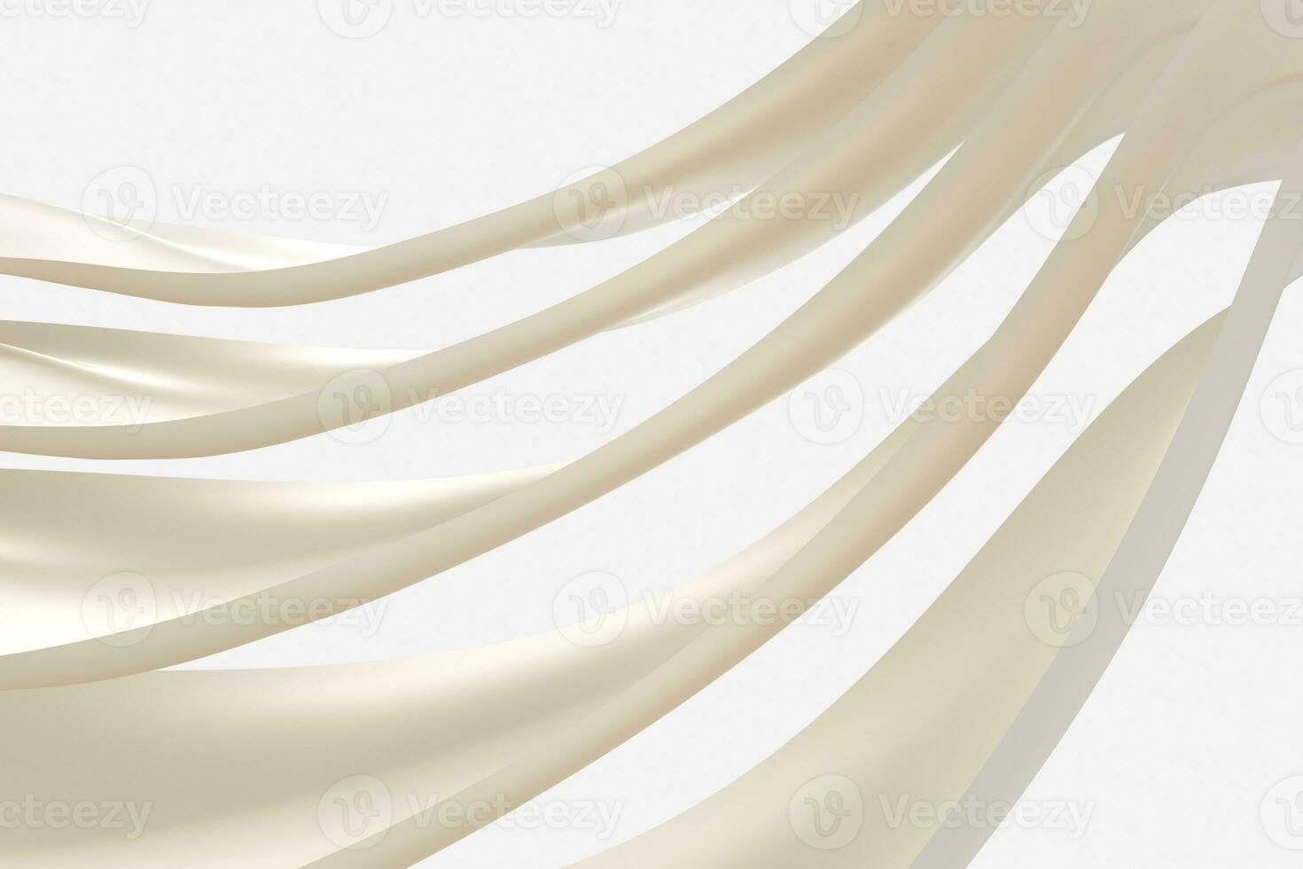 3d rendering, white flowing cloth background. photo