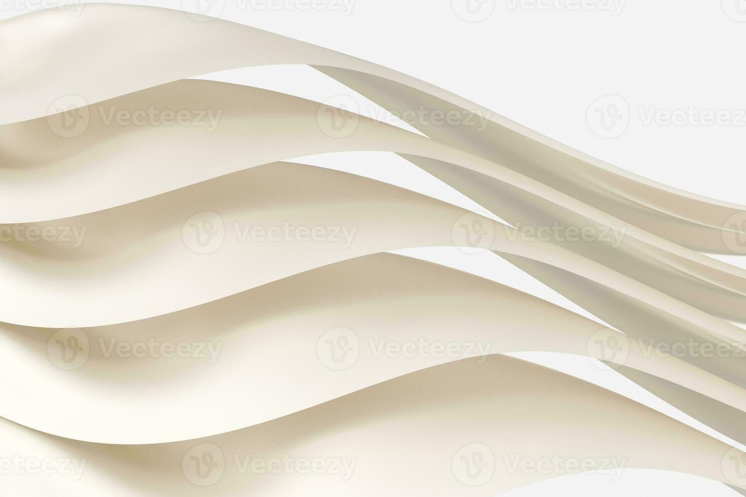 3d rendering, white flowing cloth background. photo