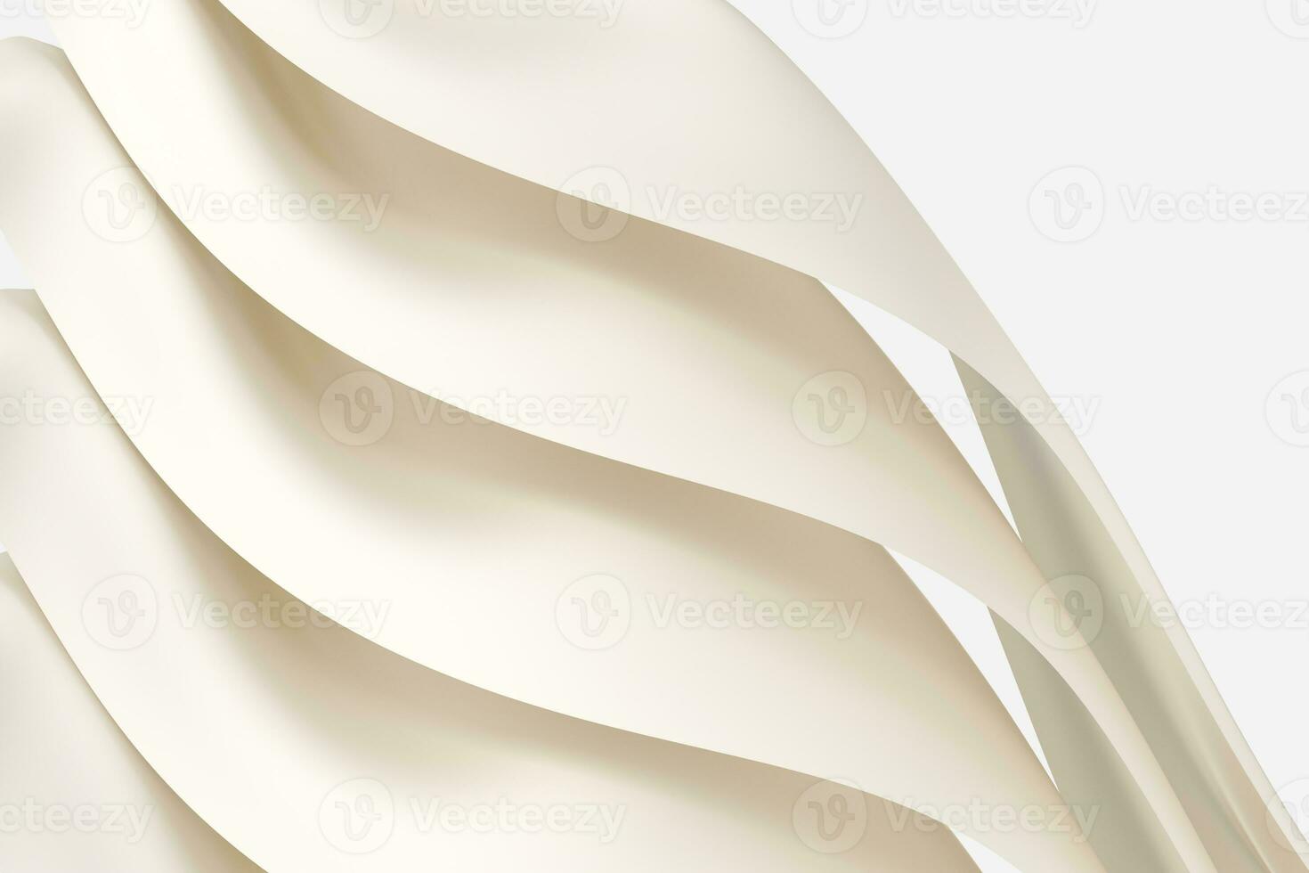 3d rendering, white flowing cloth background. photo