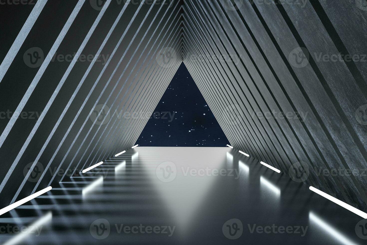 3d rendering, dark creative polygon elements photo