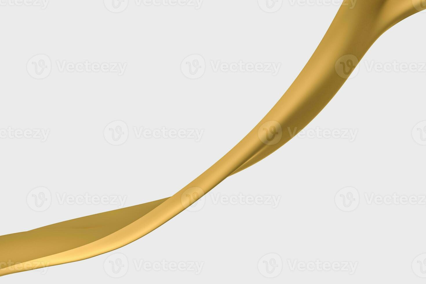 3d rendering, golden flowing cloth background. photo