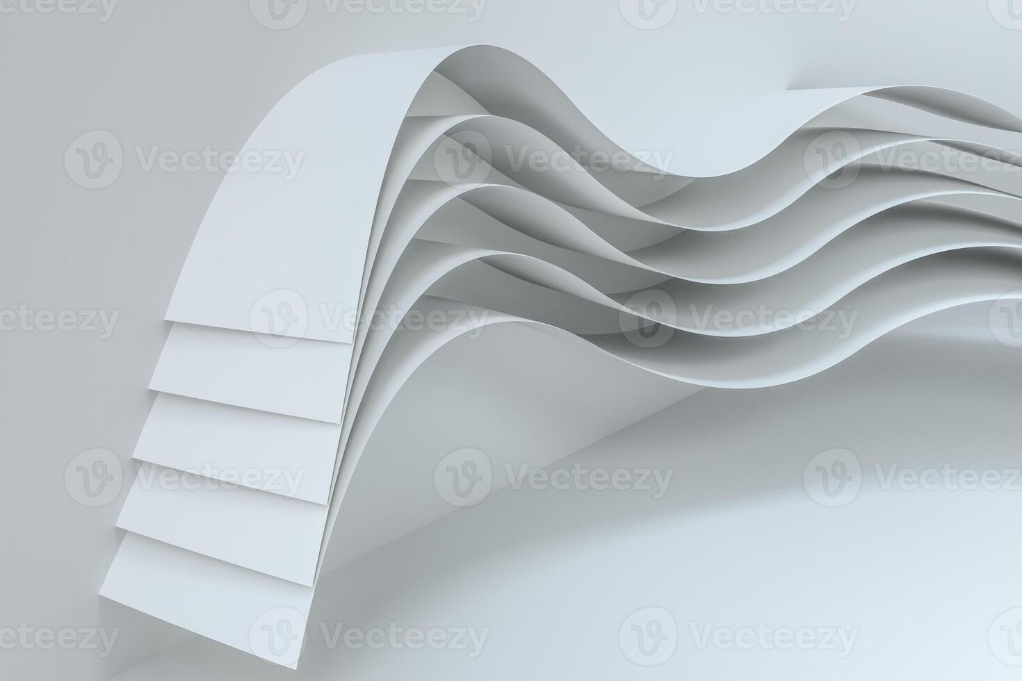 3d rendering curve paper background, tint color background photo