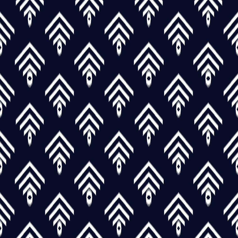 Ethnic abstract ikat art. Seamless pattern in tribal, folk embroidery, and Mexican style. Aztec geometric art ornament print.Design for carpet, wallpaper, clothing, wrapping, fabric, cover, textile vector