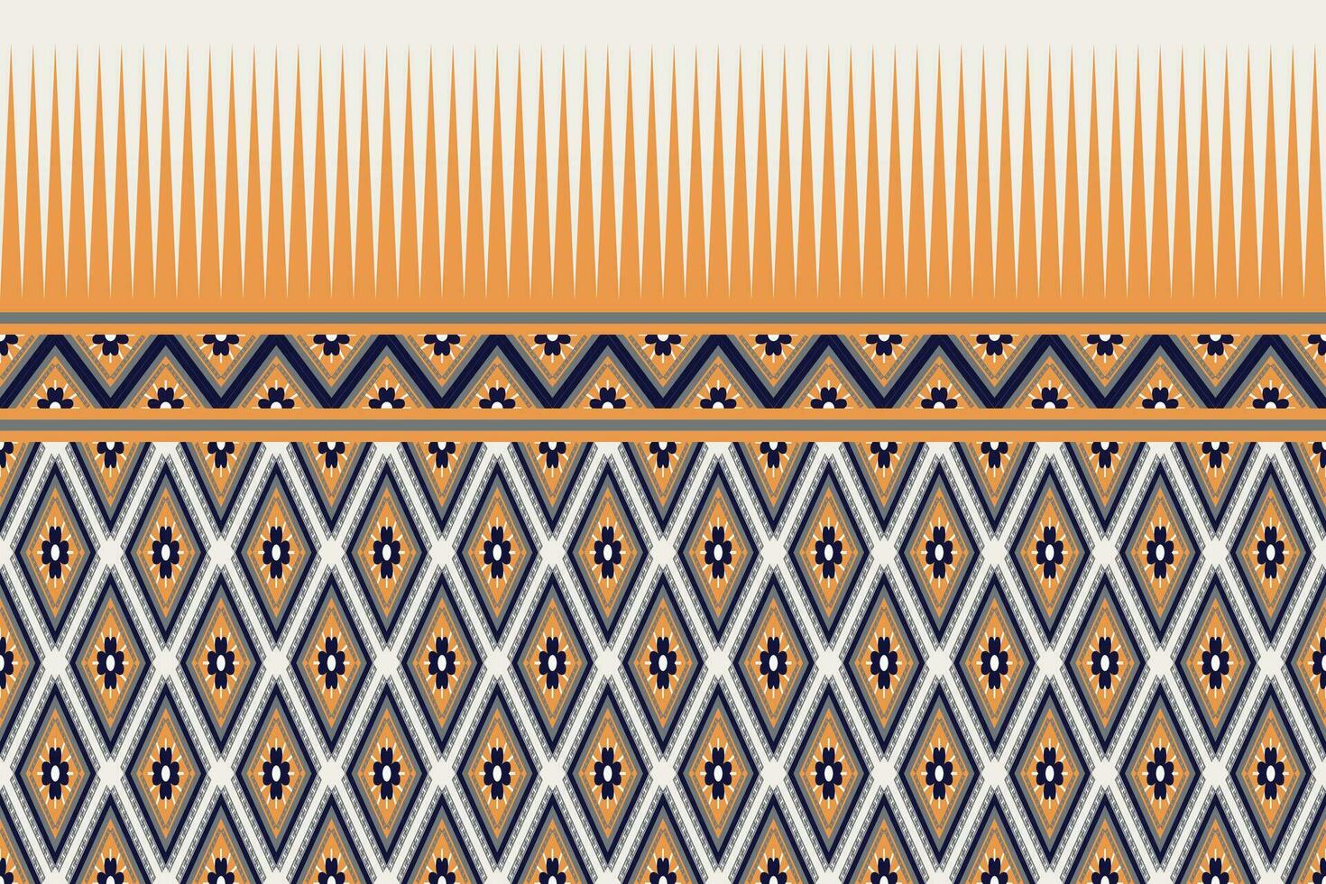 Geometric ethnic pattern traditional Design for background,carpet,wallpaper,clothing,wrapping,Batik,fabric,sarong,Vector illustration embroidery style. vector