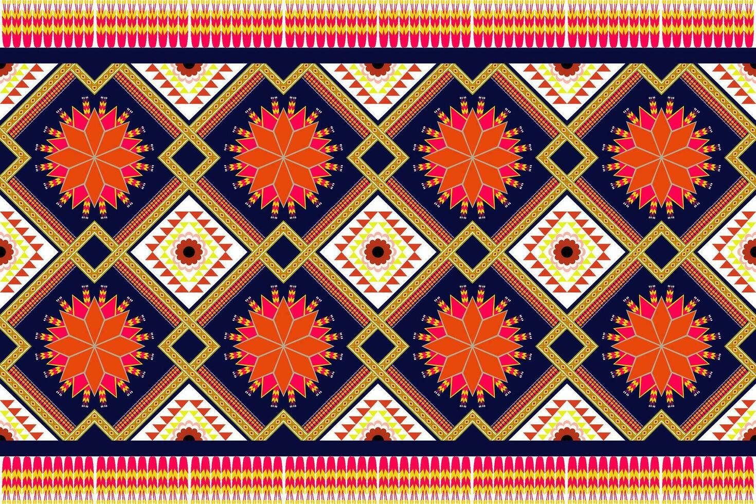 Oriental ethnic seamless pattern traditional background design for carpet, wallpaper ,garment,wrap,batik,cloth,embroidery illustration vector
