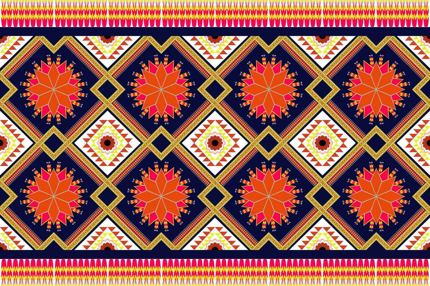 Oriental ethnic seamless pattern traditional background design for carpet, wallpaper ,garment,wrap,batik,cloth,embroidery illustration vector