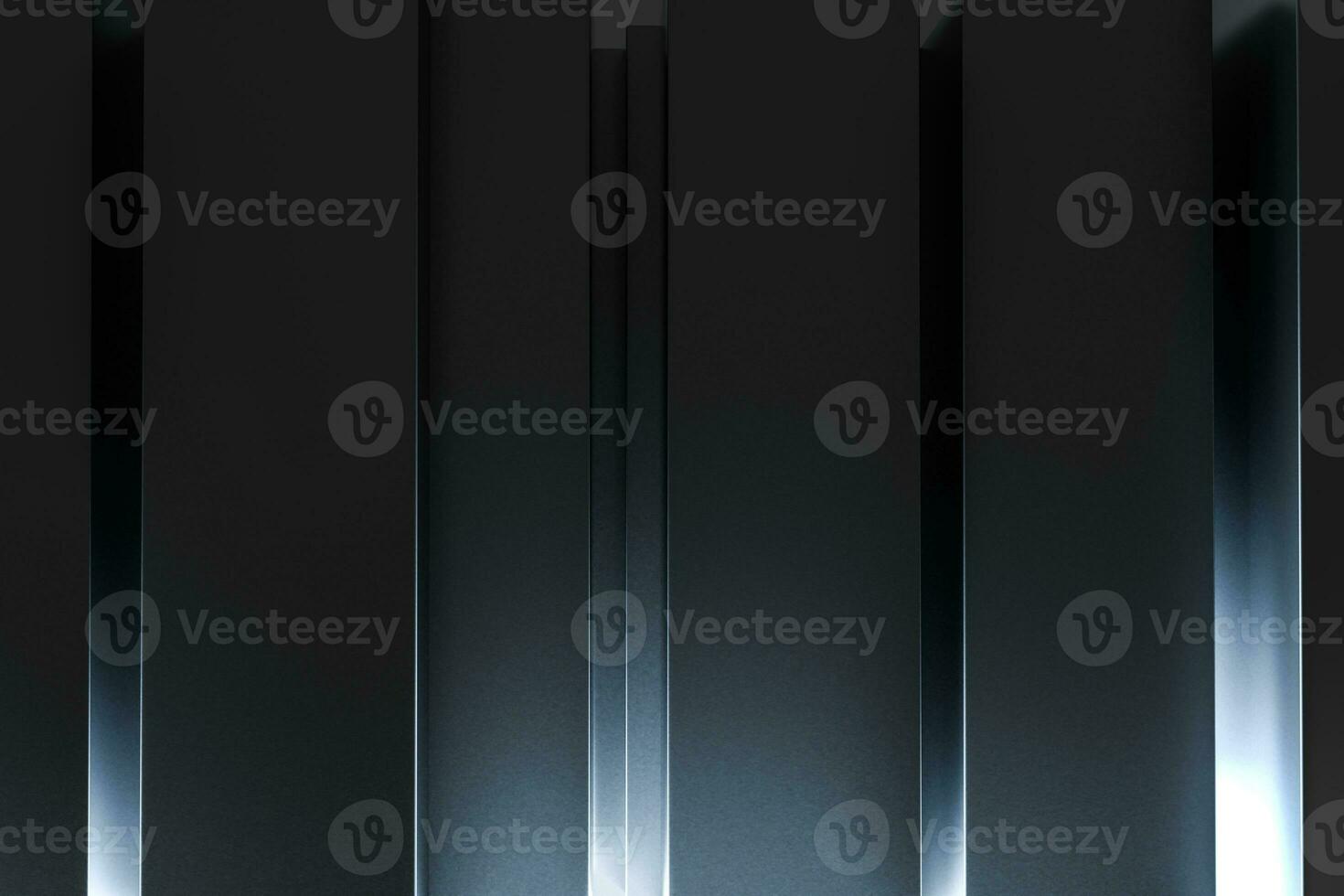 3d rendering, dark background, cube bricks with light effect. Computer digital background. photo