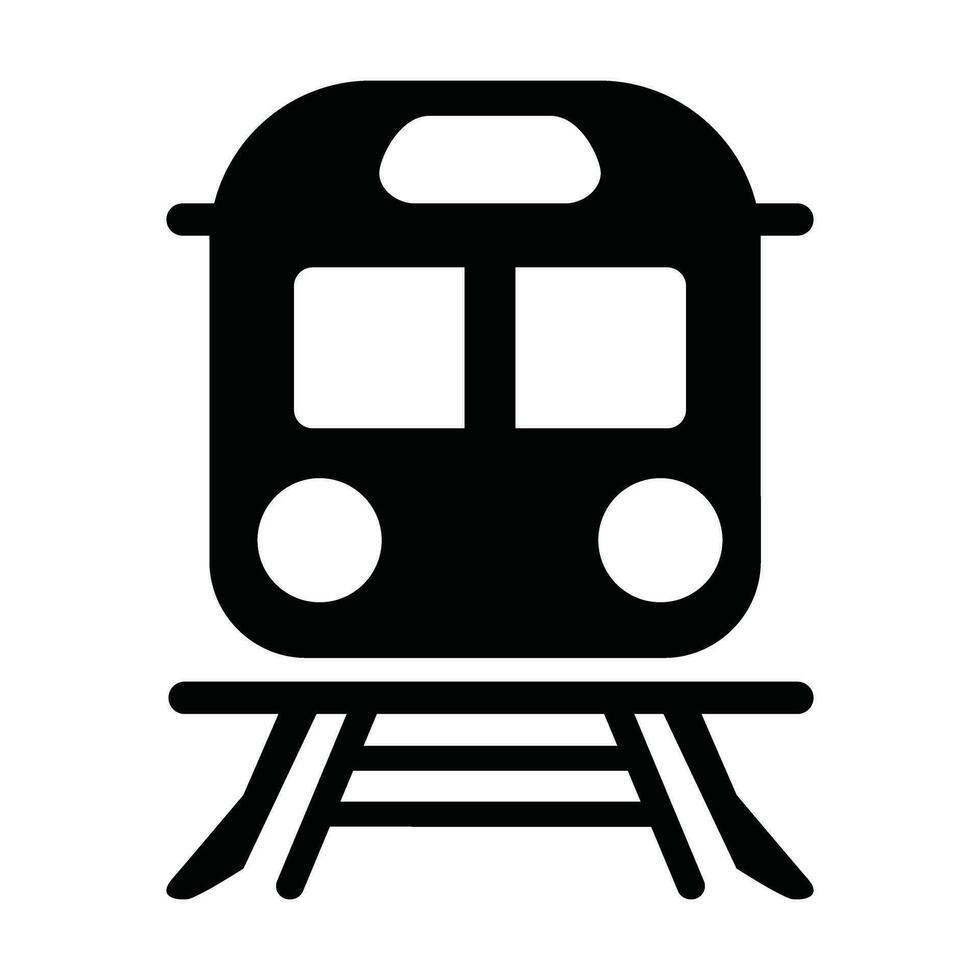 Train Silhouette Icon vector