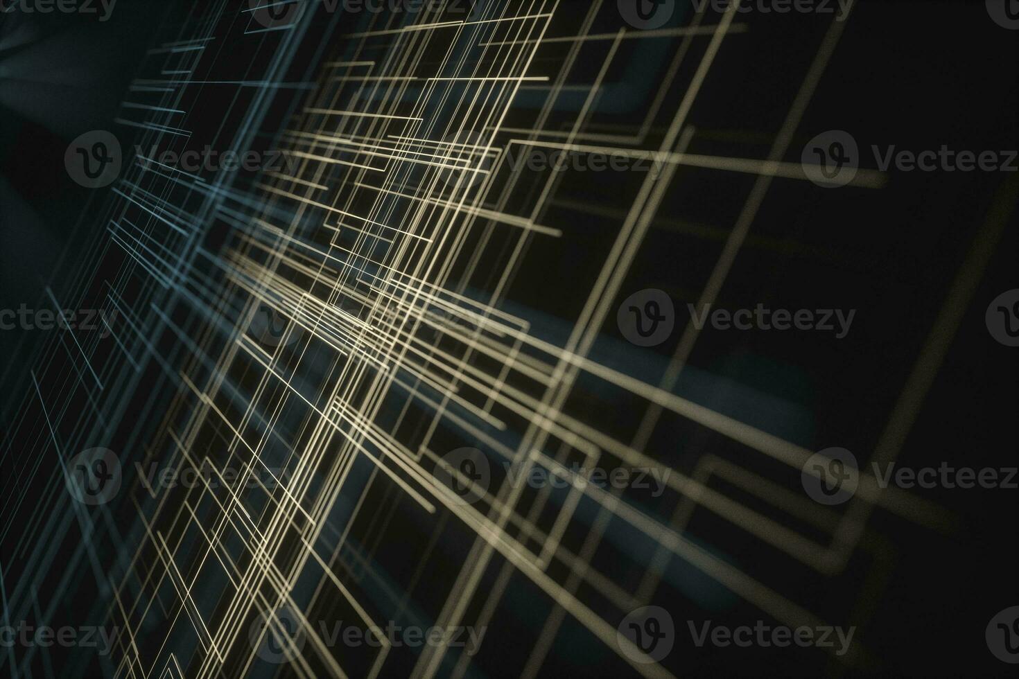 Glowing big data lines and technological background, 3d rendering. photo