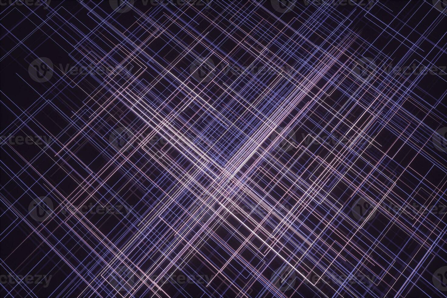 Glowing big data lines and technological background, 3d rendering. photo