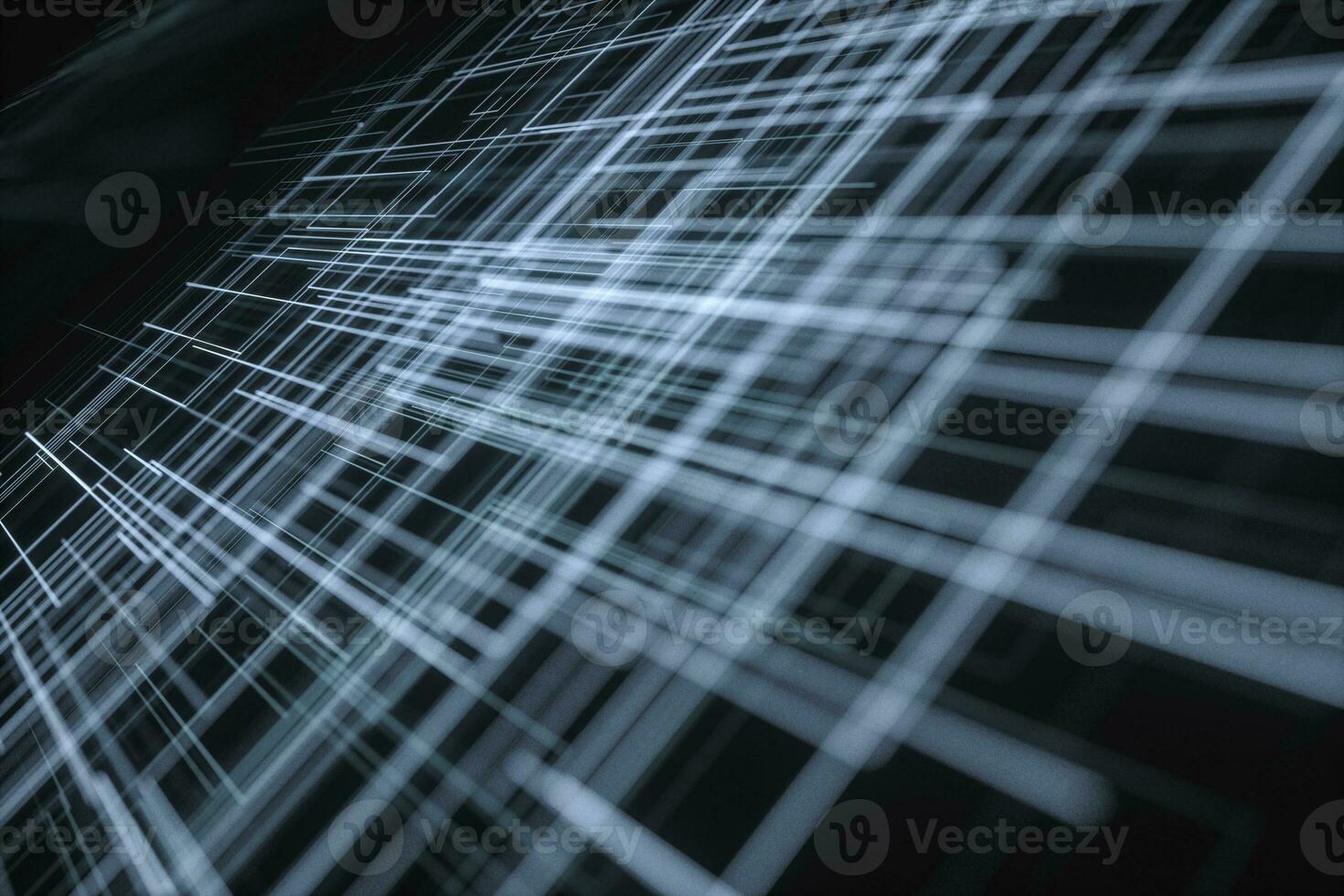 Glowing big data lines and technological background, 3d rendering. photo