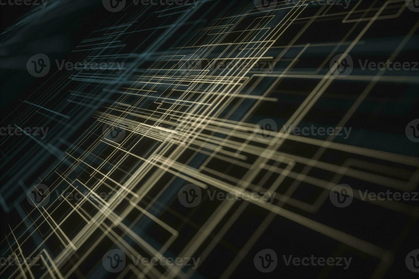 Glowing big data lines and technological background, 3d rendering. photo