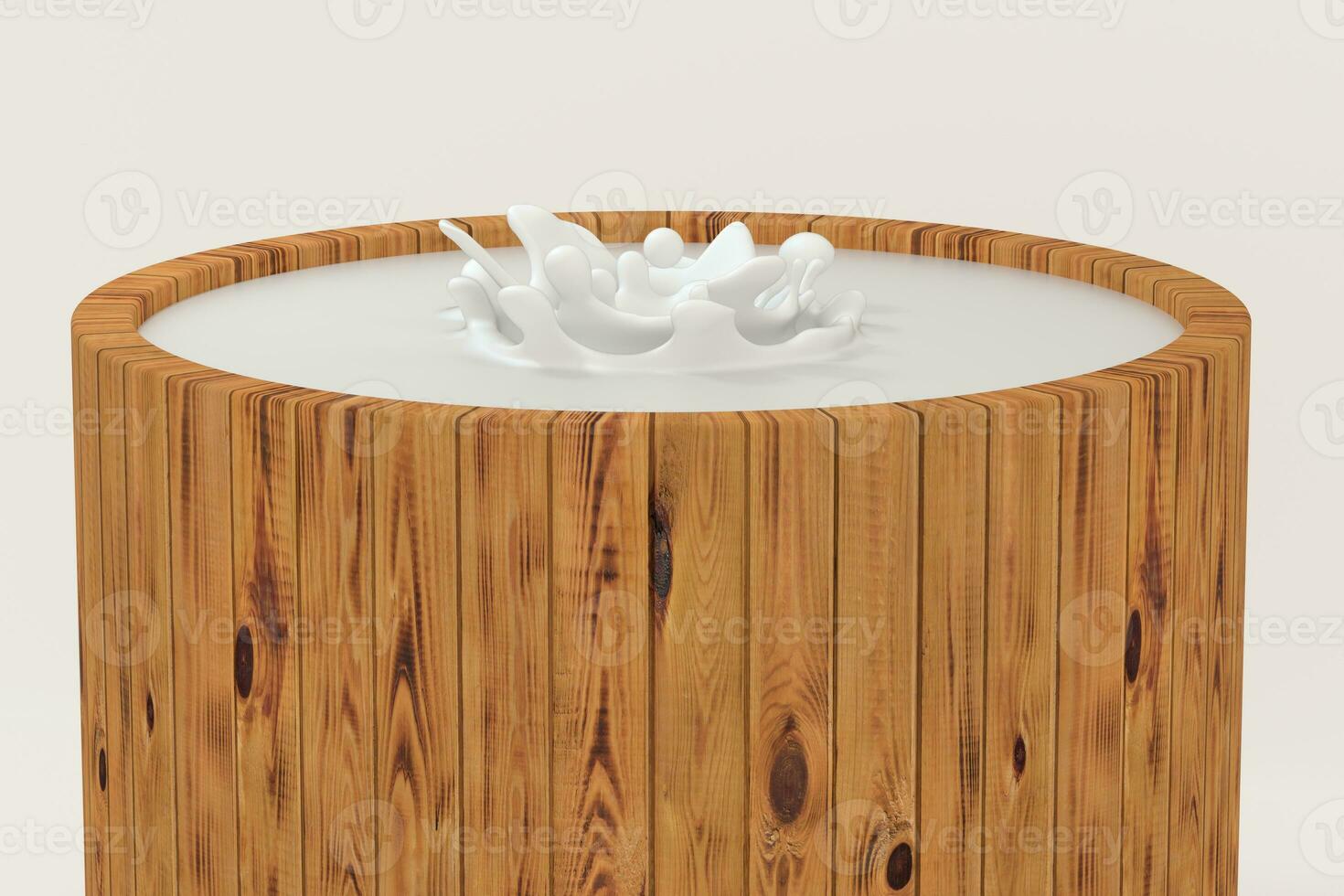 White wave liquid ripples by fluid simulation, 3d rendering photo