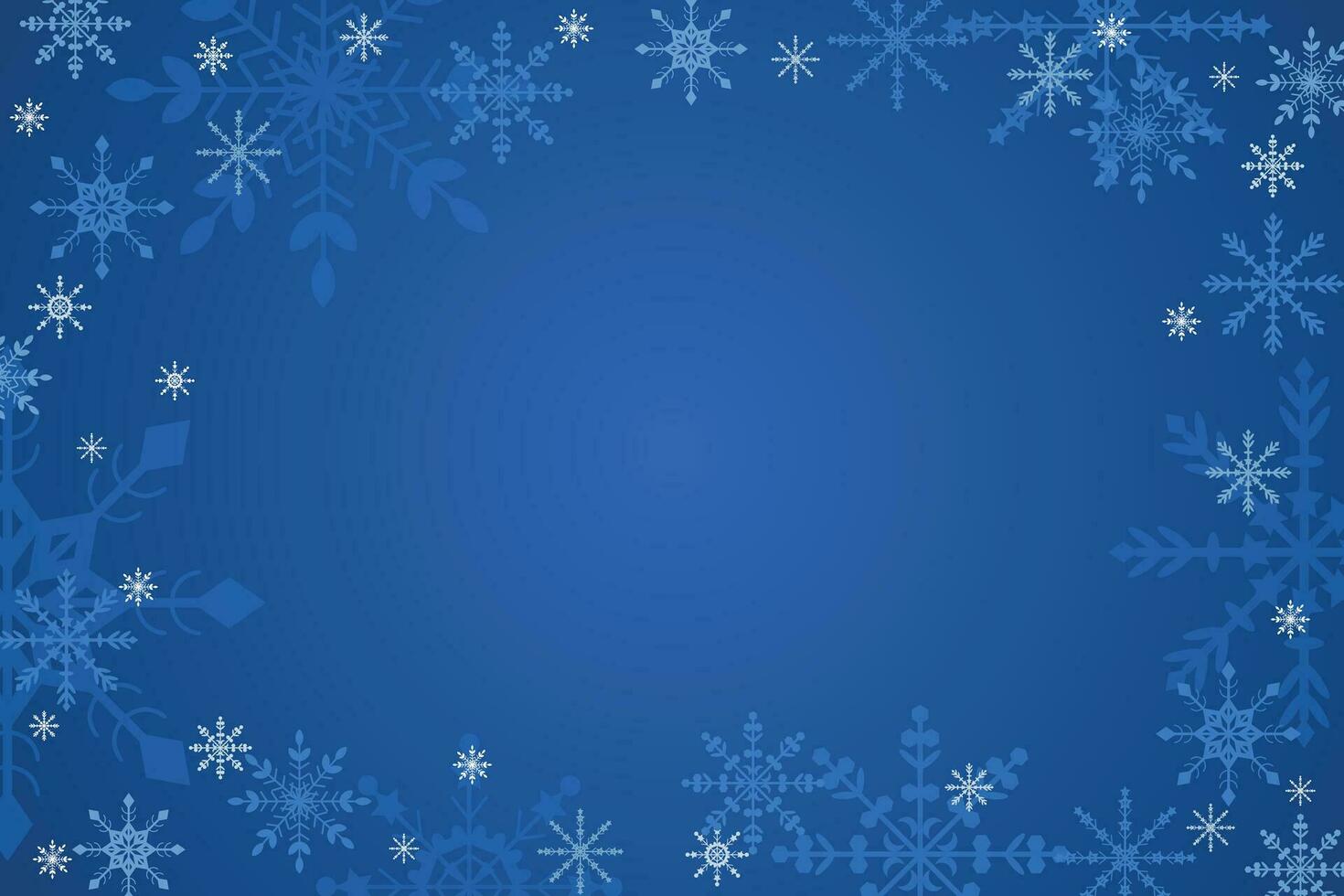 Winter background in blue colors. vector