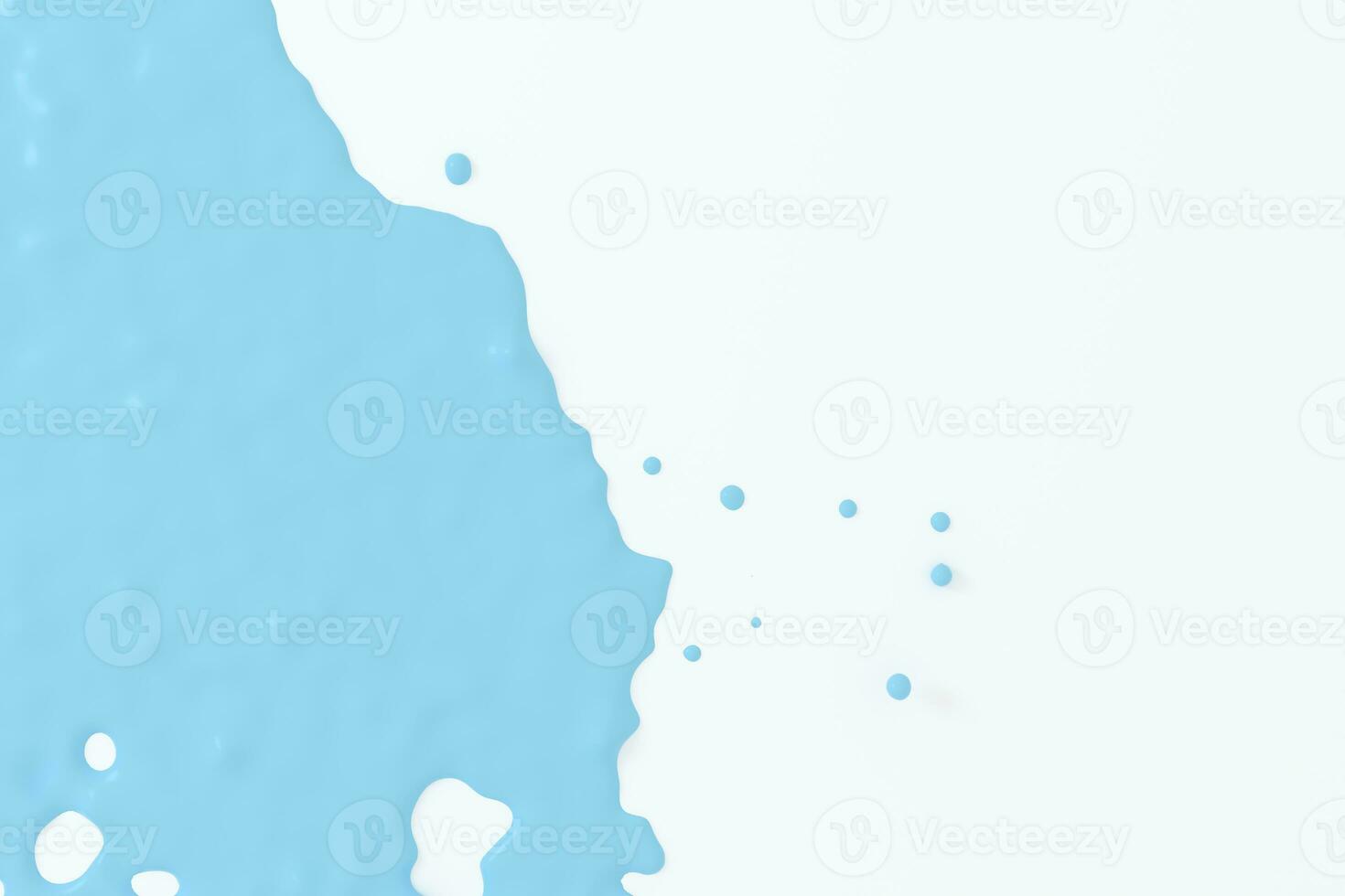 The splashing liquid of pigment, two-tone color background, 3d rendering. photo