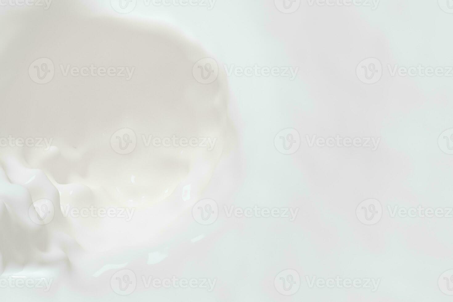 Purity splashing milk with creative shapes, 3d rendering. photo