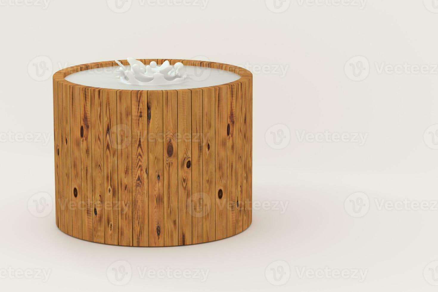 White wave liquid ripples by fluid simulation, 3d rendering photo