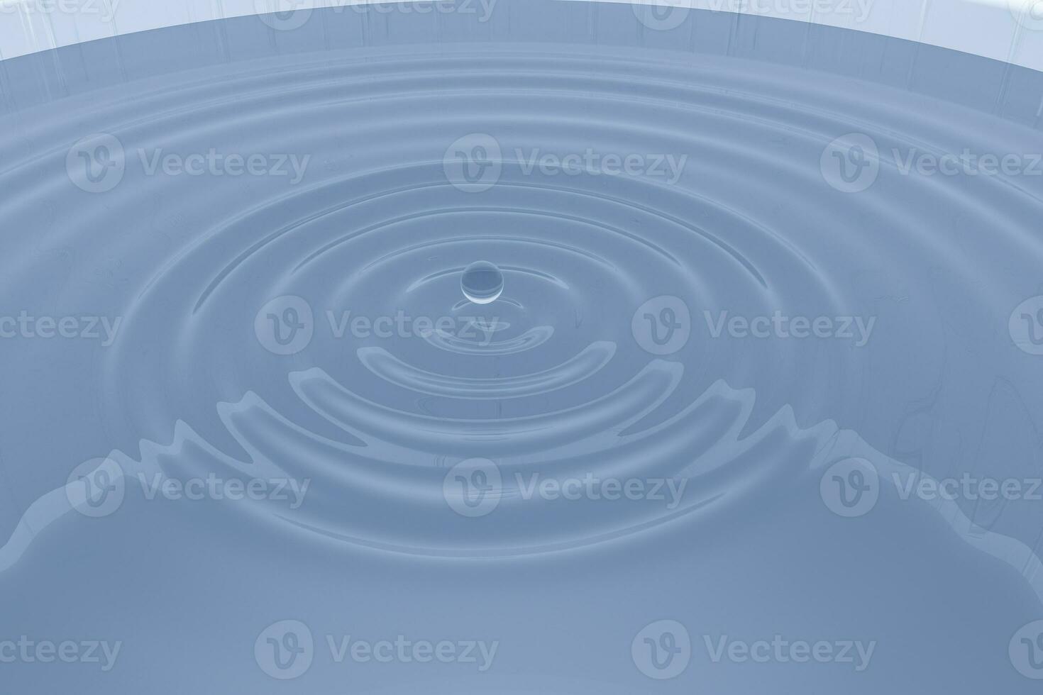 Transparent wave liquid ripples by fluid simulation, 3d rendering photo