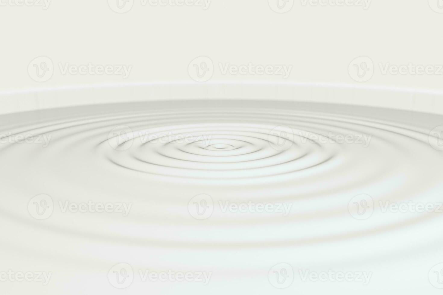 White wave liquid ripples by fluid simulation, 3d rendering photo