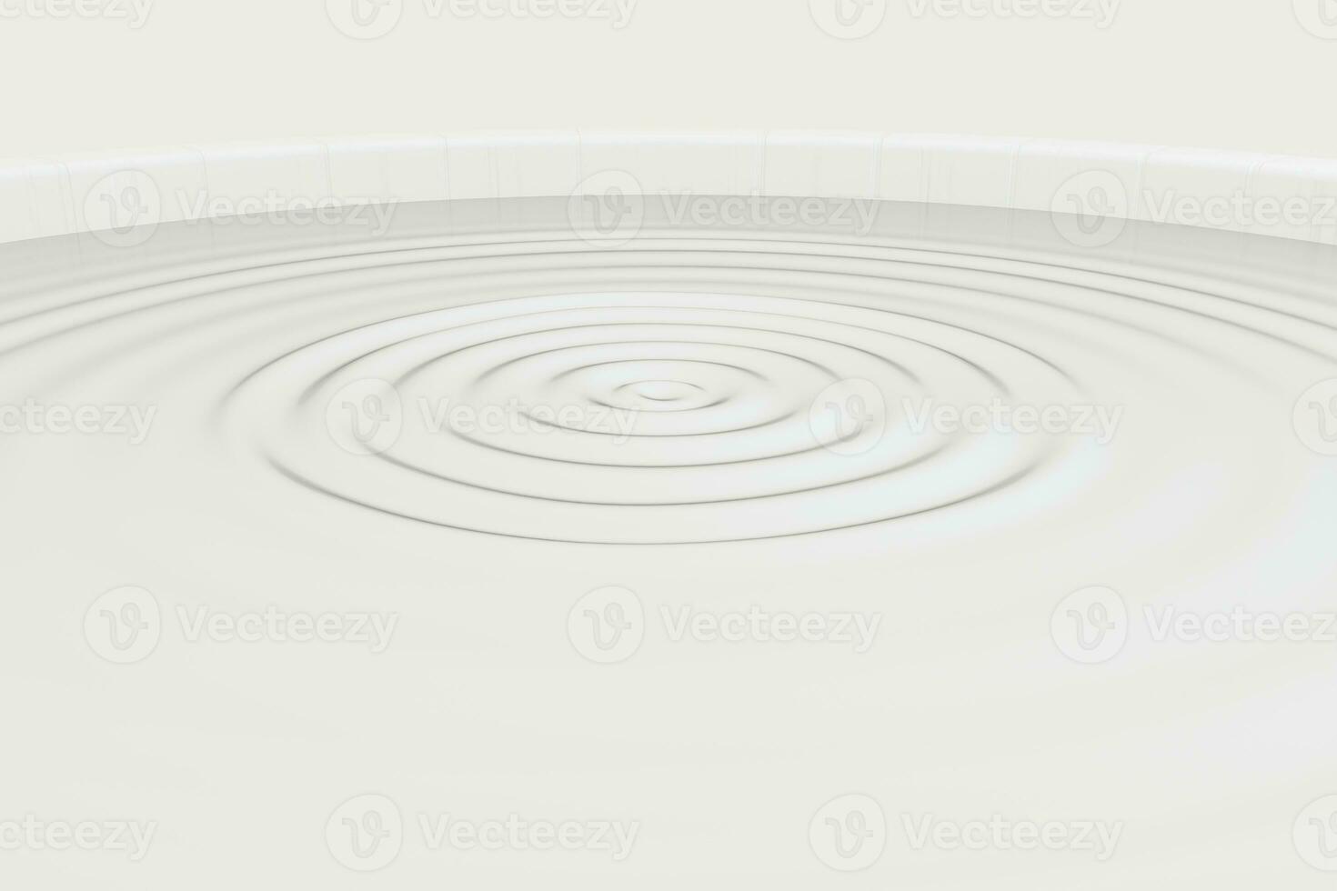 White wave liquid ripples by fluid simulation, 3d rendering photo