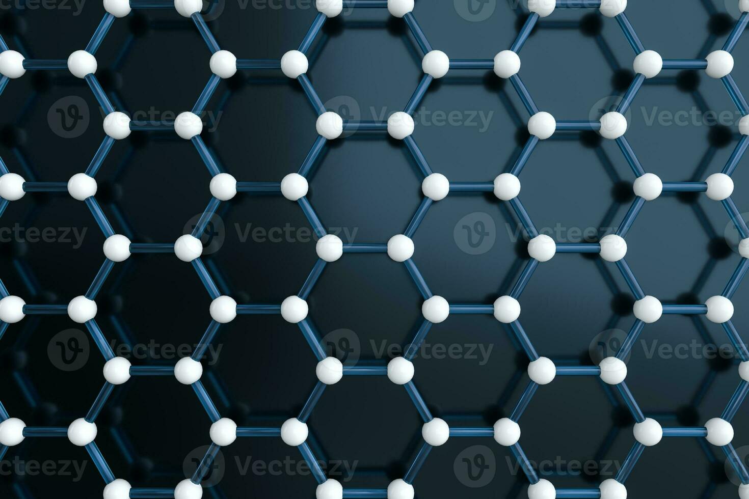 Hexagonal joint lines, 3d rendering photo