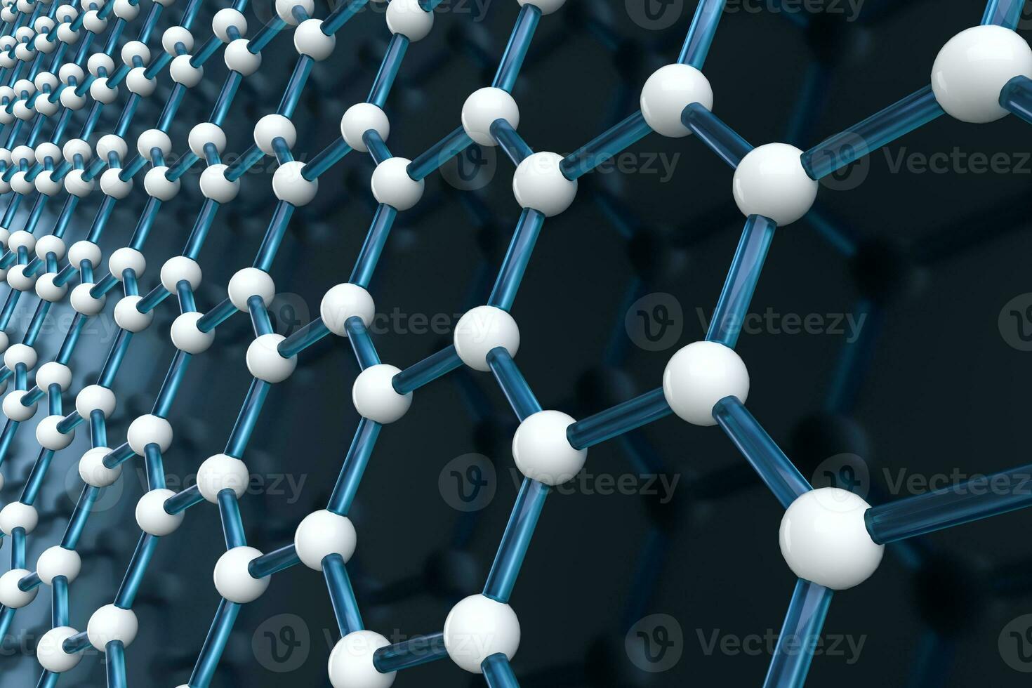 Hexagonal joint lines, 3d rendering photo