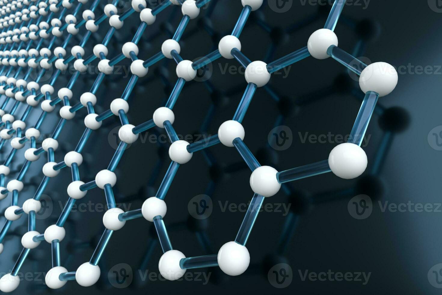 Hexagonal joint lines, 3d rendering photo