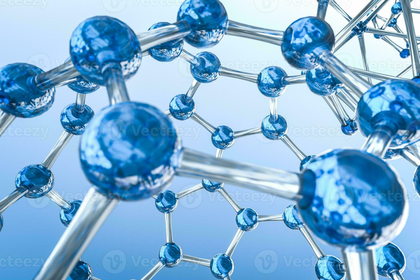 Hexagonal joint lines, 3d rendering photo