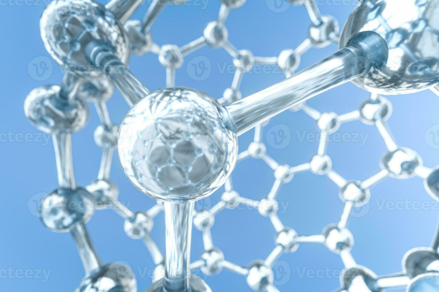 Hexagonal joint lines, 3d rendering photo