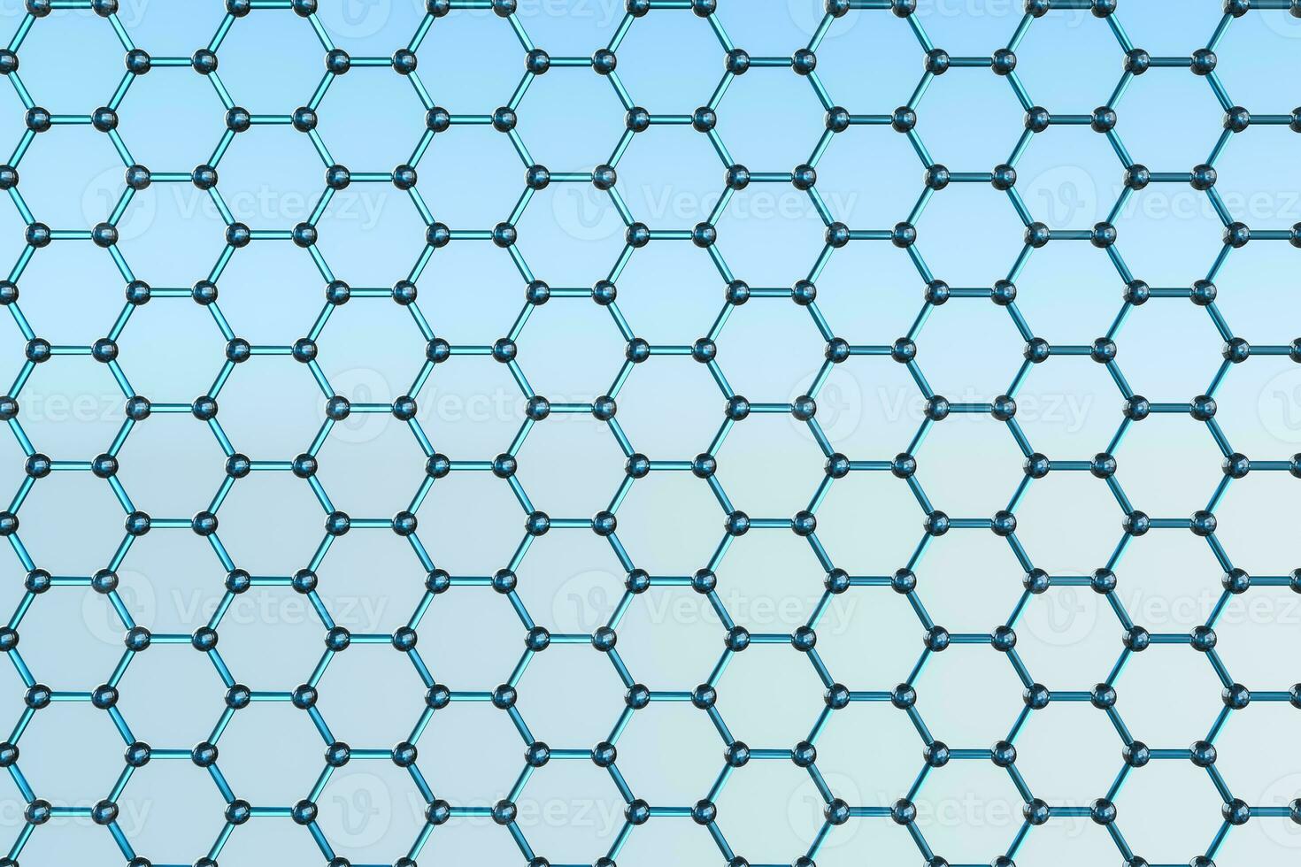 Hexagonal joint lines, 3d rendering photo