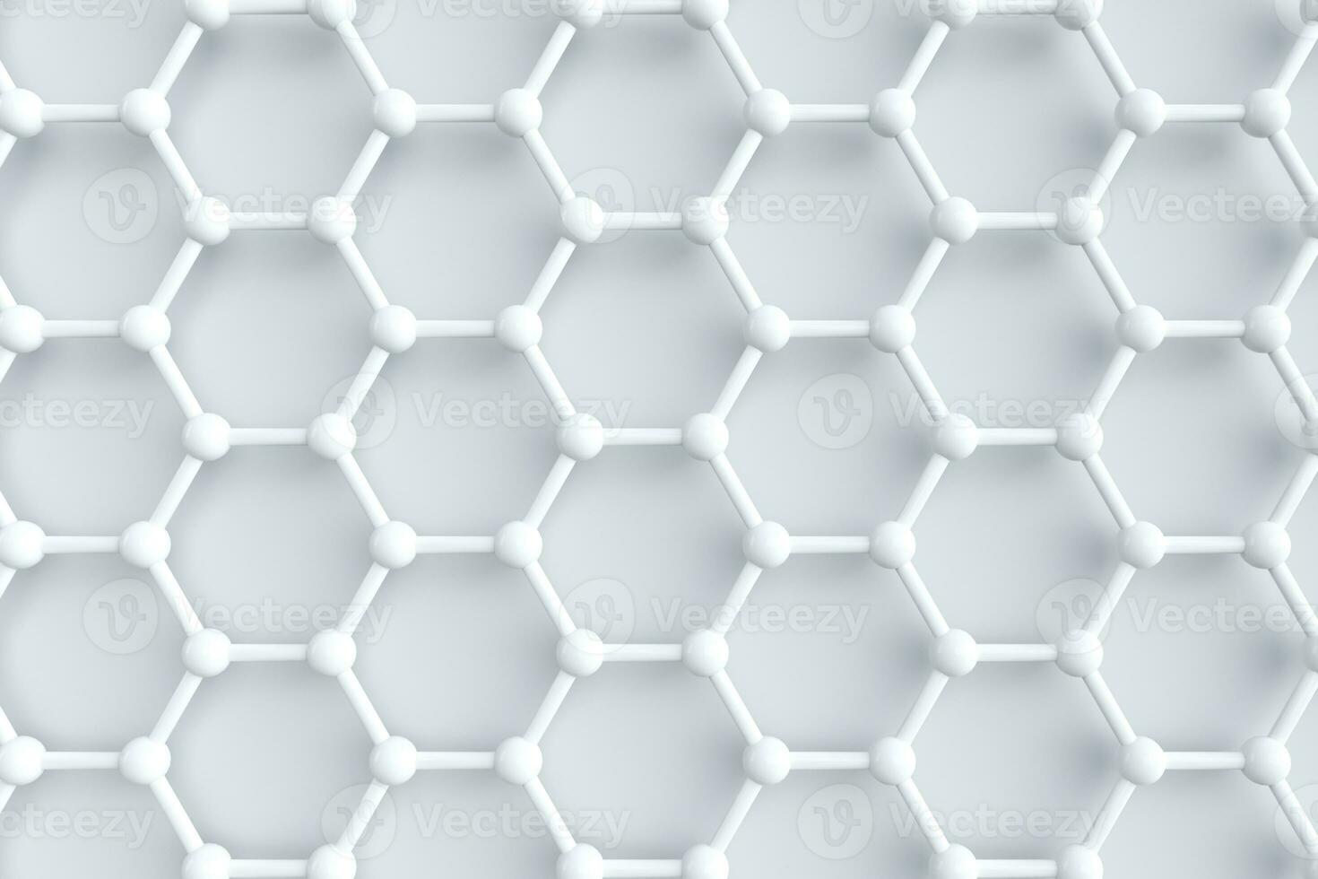 Hexagonal joint lines, 3d rendering photo