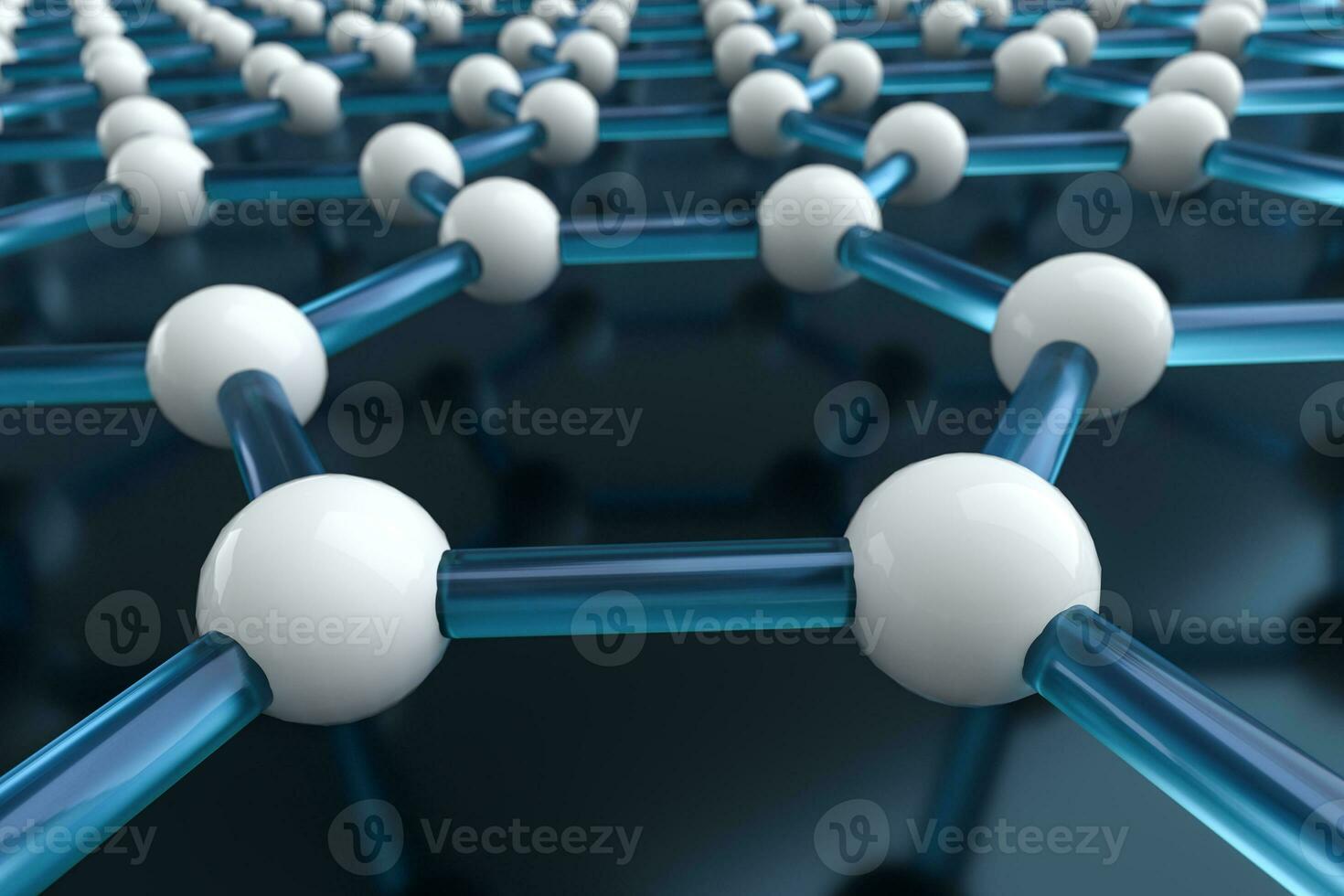 Hexagonal joint lines, 3d rendering photo