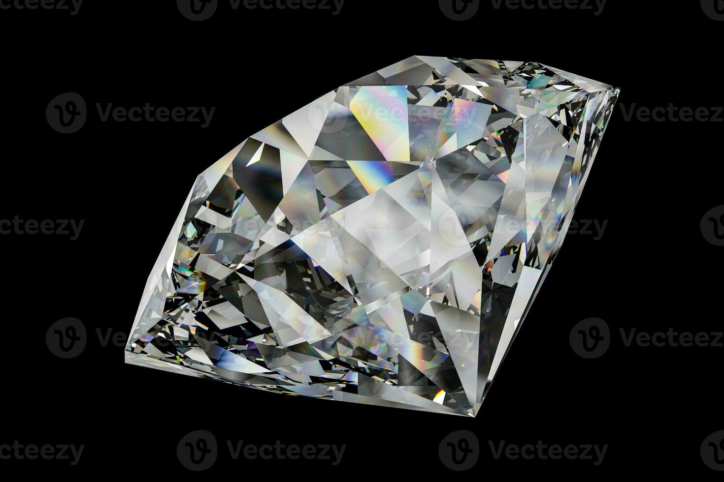 lujo diamante joya, 3d representación foto