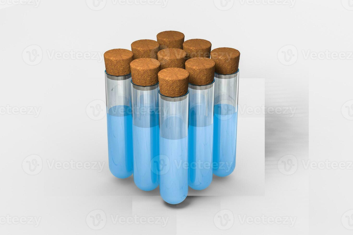 3d rendering, Chemical vessels in the laboratory photo